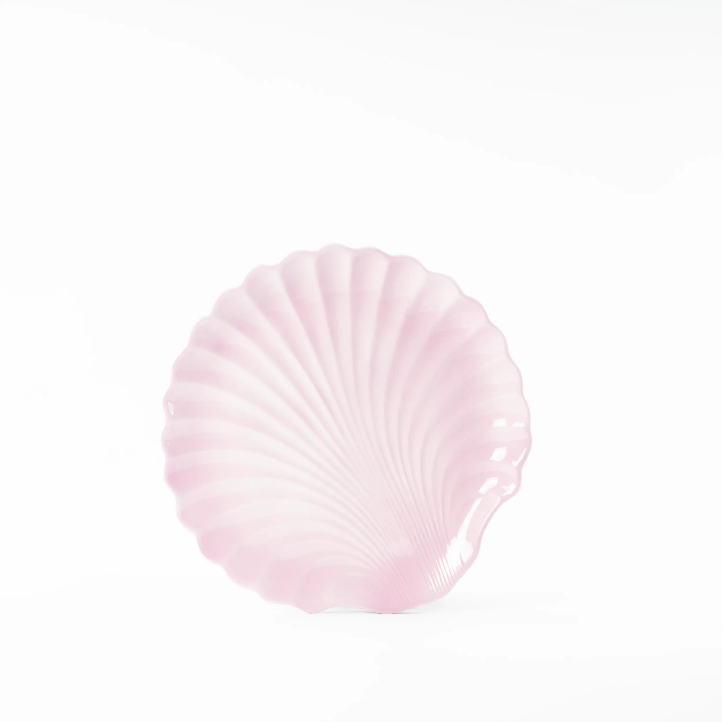 les-ottomans-shell-speiseteller-aus-handbemalter-keramik-pink image 1
