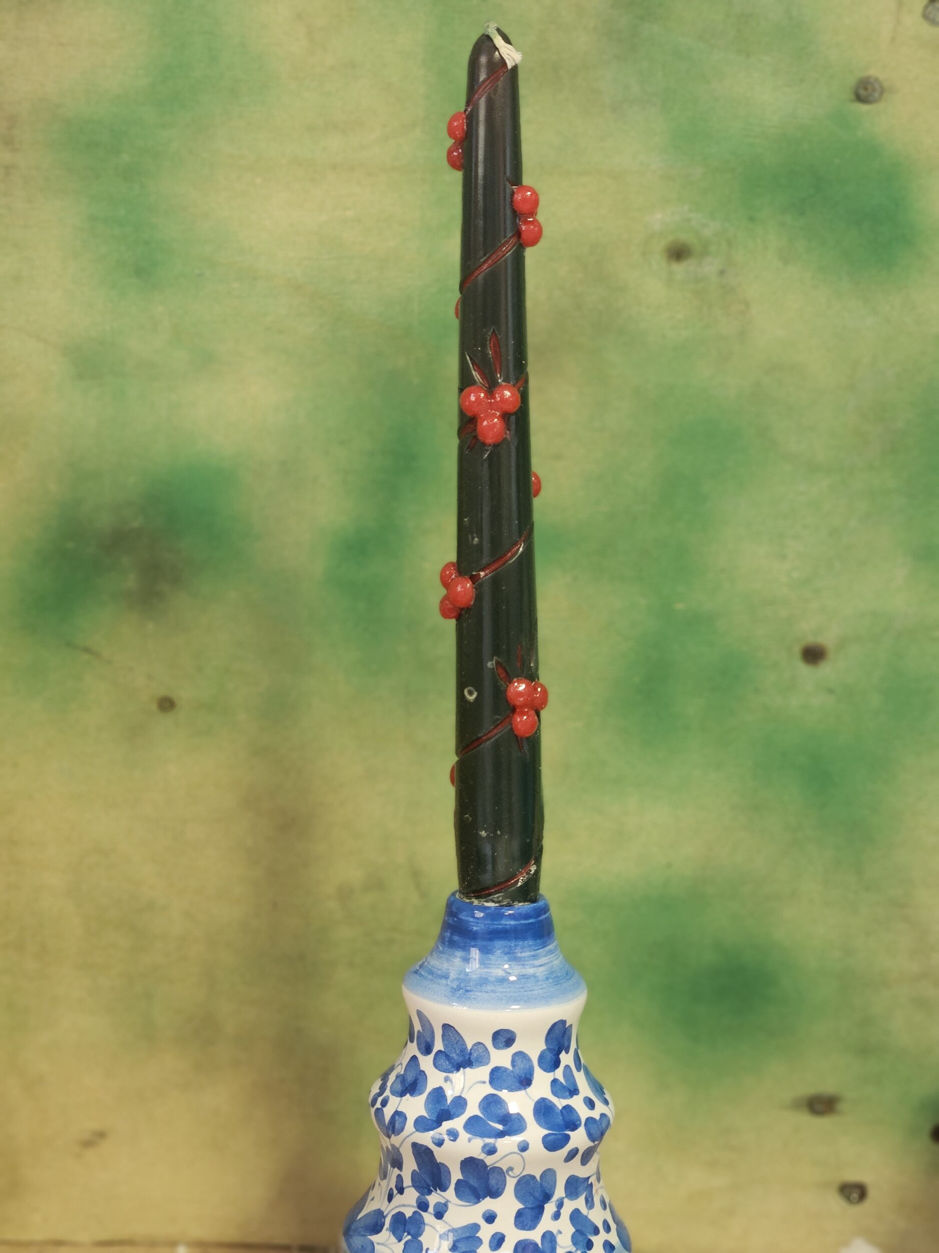 les-ottomans-tannenbaum-kerzenhalter-keramik-handbemalt image 2