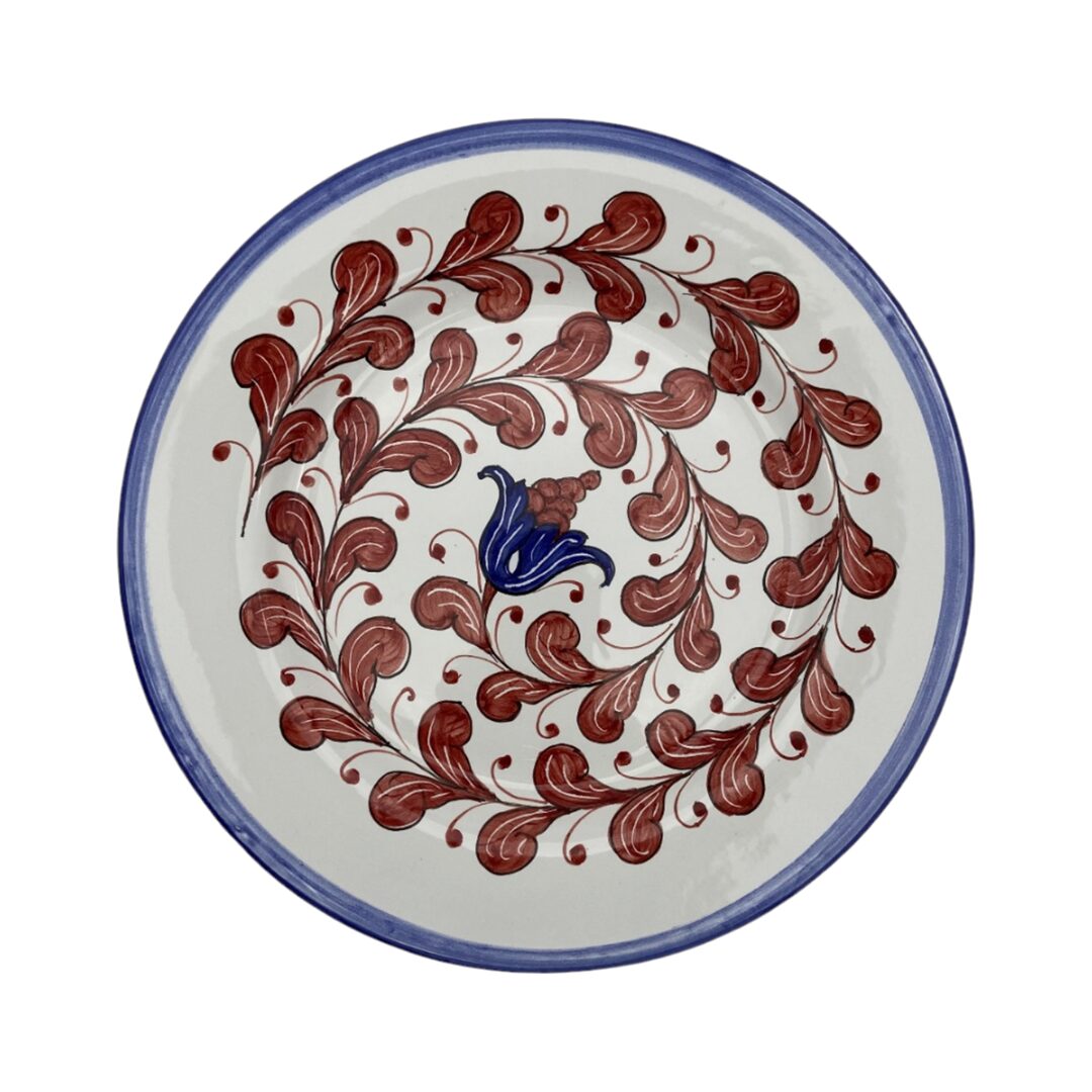 les-ottomans-handbemalter-keramik-speiseteller-floral image 1