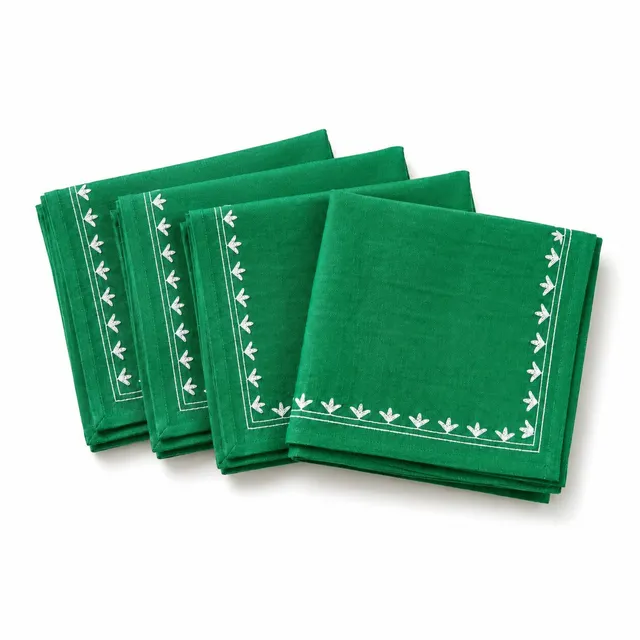 les-ottomans-npe35-bestickte-baumwoll-servietten-4er-set image 1