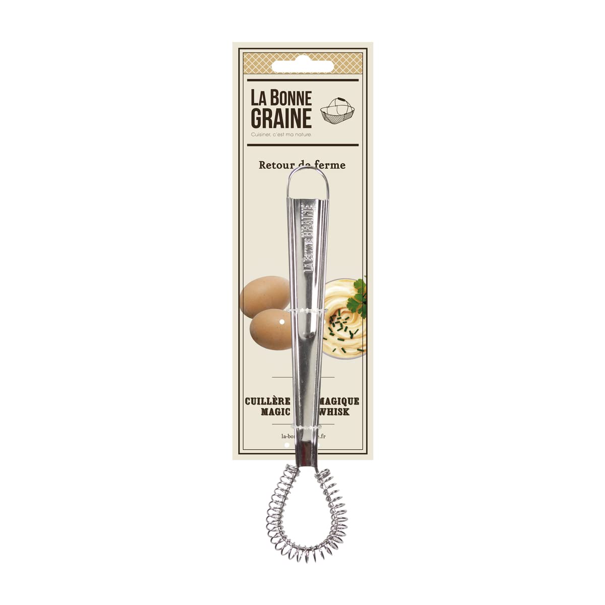 louis-tellier-la-bonne-graine-magischer-schneebesen-emulgierl-ffel-edelstahl image 2