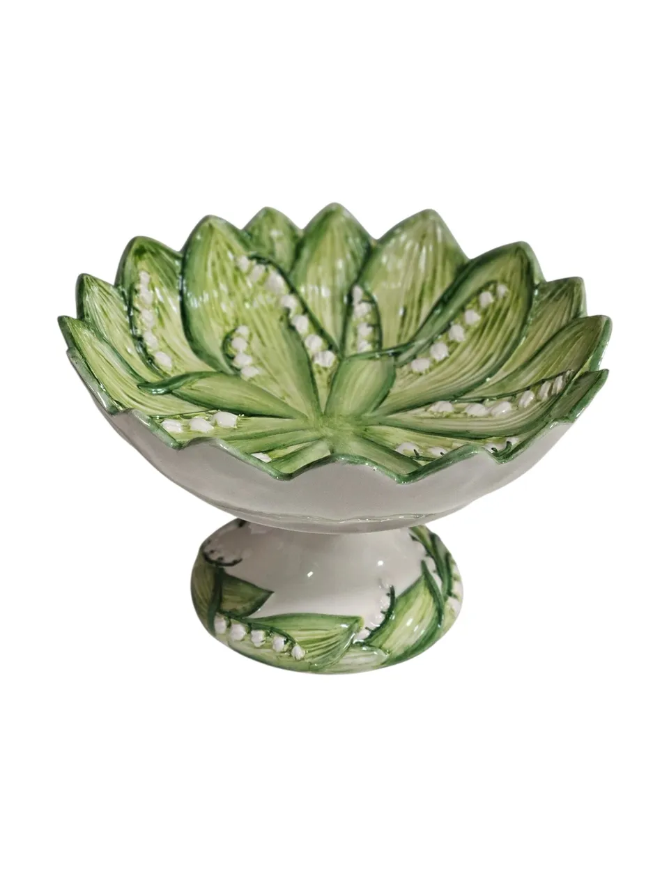 les-ottomans-lily-of-the-valley-etagere-keramik-handbemalt image 1