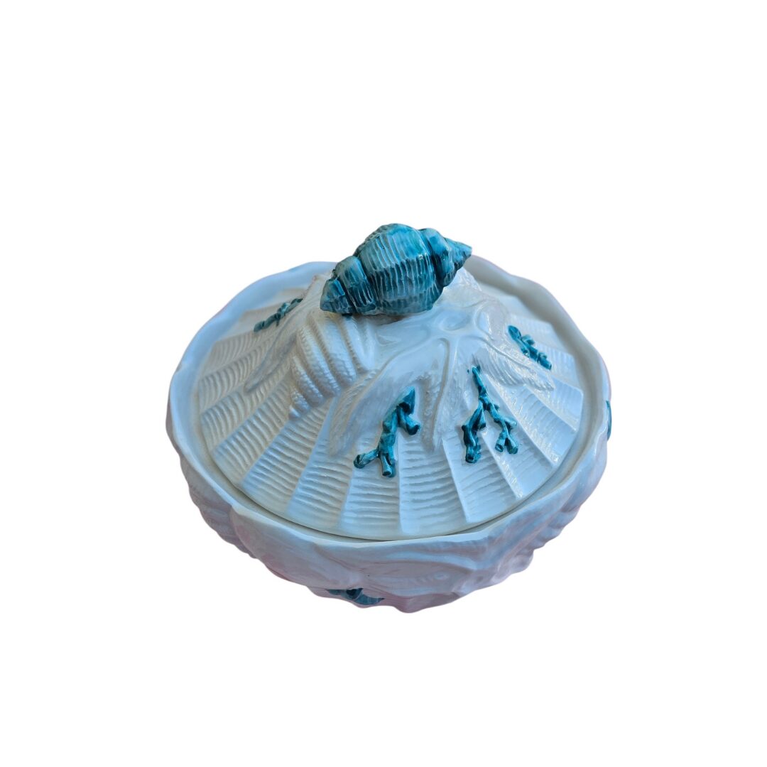 les-ottomans-dose-aus-keramik-handbemalt-mit-deckel image 1
