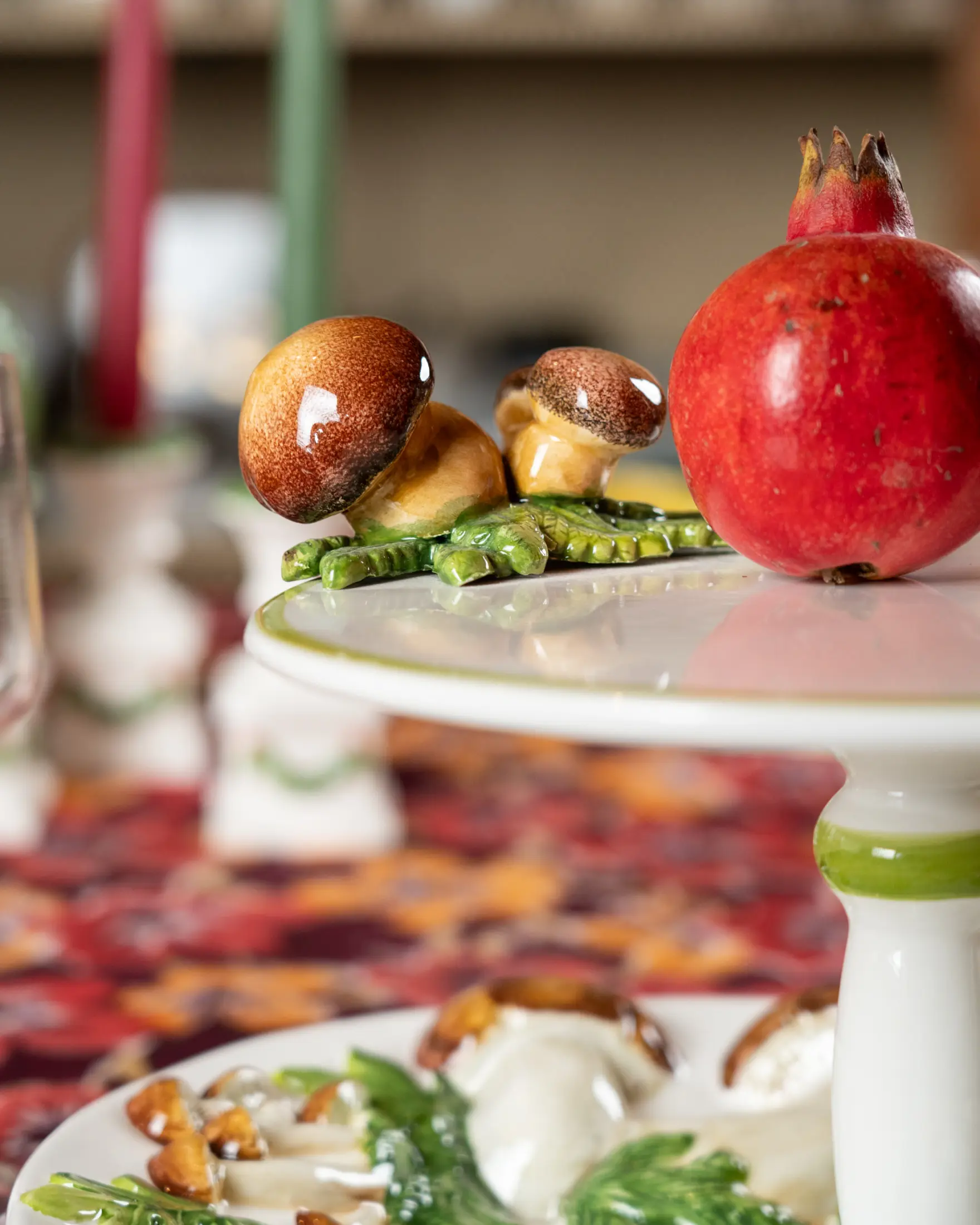 les-ottomans-funghi-tortenst-nder-keramik-handbemalt-mutt09 image 2