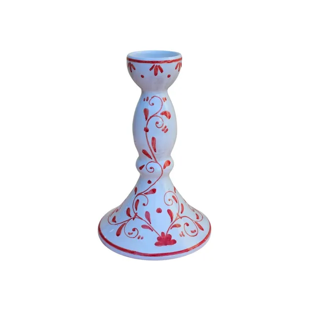 les-ottomans-ikat-kerzenhalter-keramik-handbemalt image 1