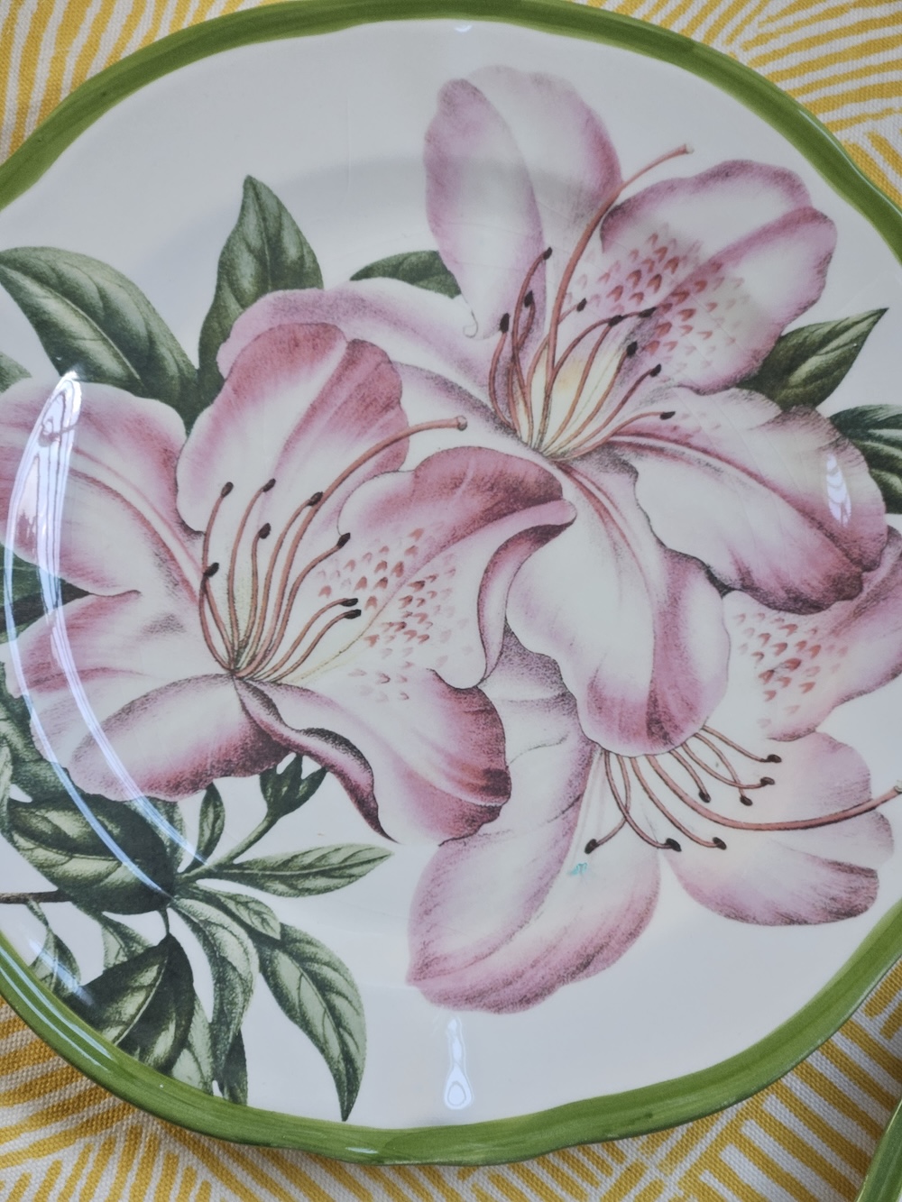 les-ottomans-teller-flach-keramik-floral-set-2-handbemalt image 2