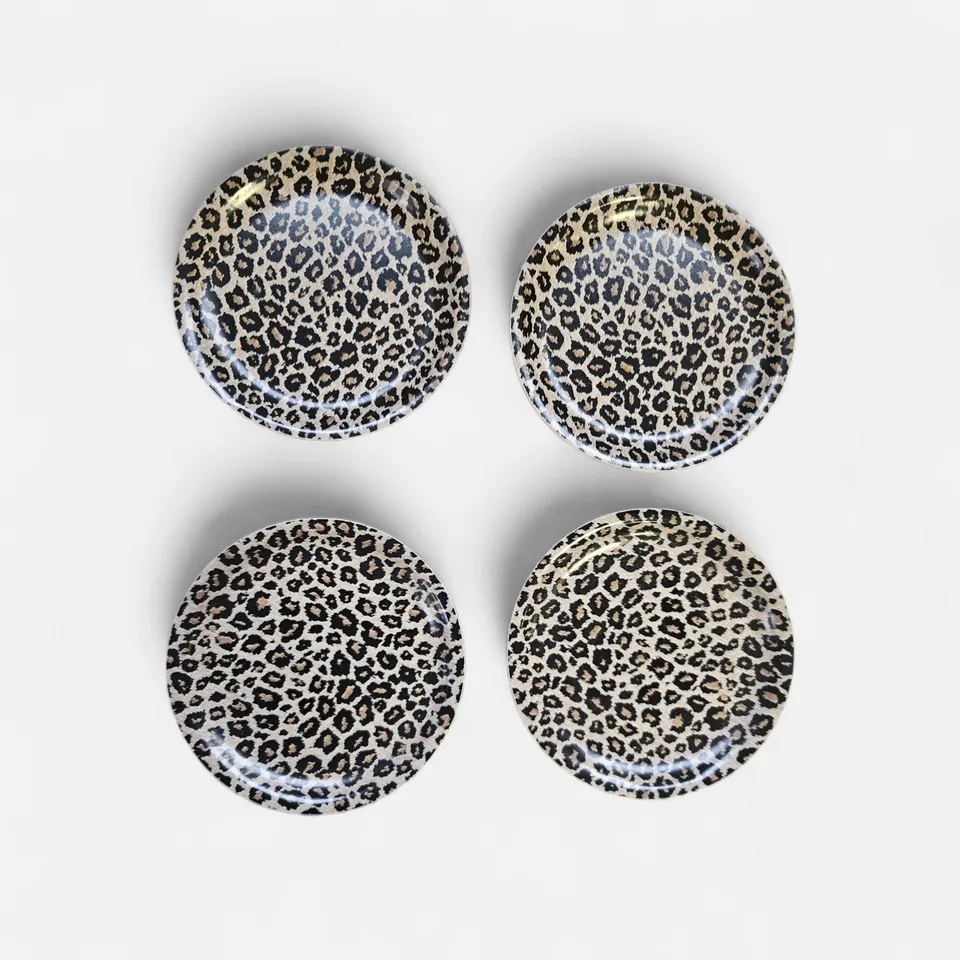 les-ottomans-untersetzer-leopard-print-holz-4er-set image 1