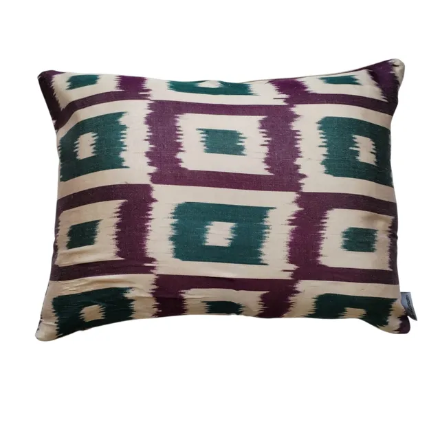les-ottomans-ikat-seidenkissen-double-face-kissenbezug image 1