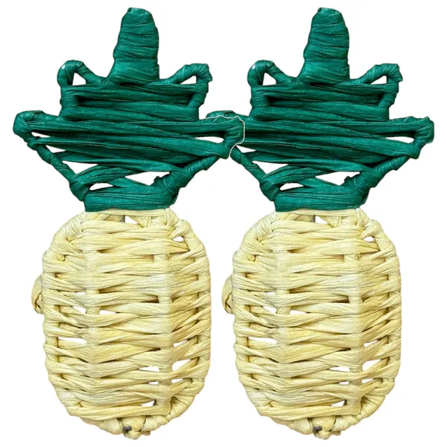 les-ottomans-serviettenringe-raffia-ananas-2er-set image 1