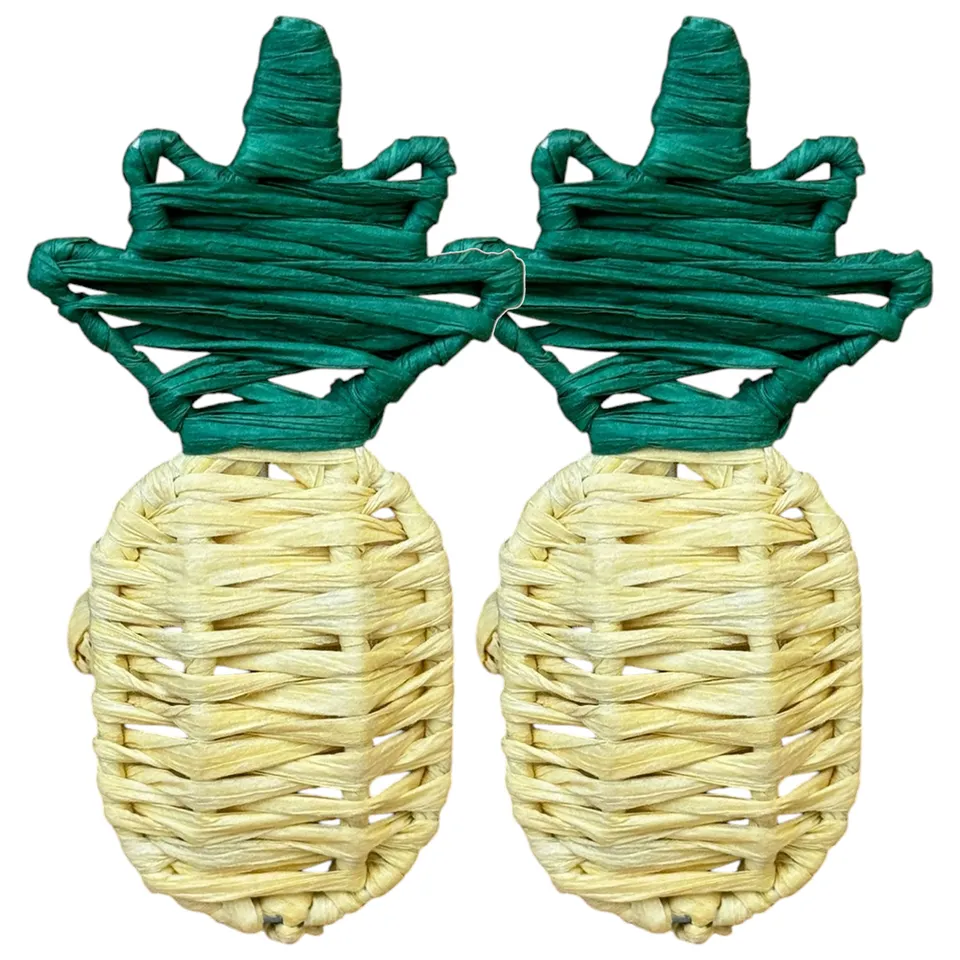 les-ottomans-serviettenringe-raffia-ananas-2er-set image 1