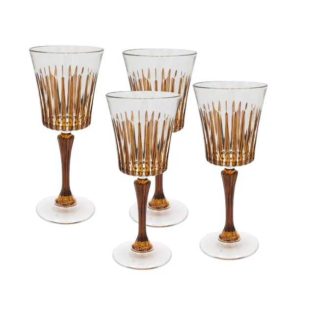 les-ottomans-weingl-ser-kristall-handbemalt-braun-set-4 image 1