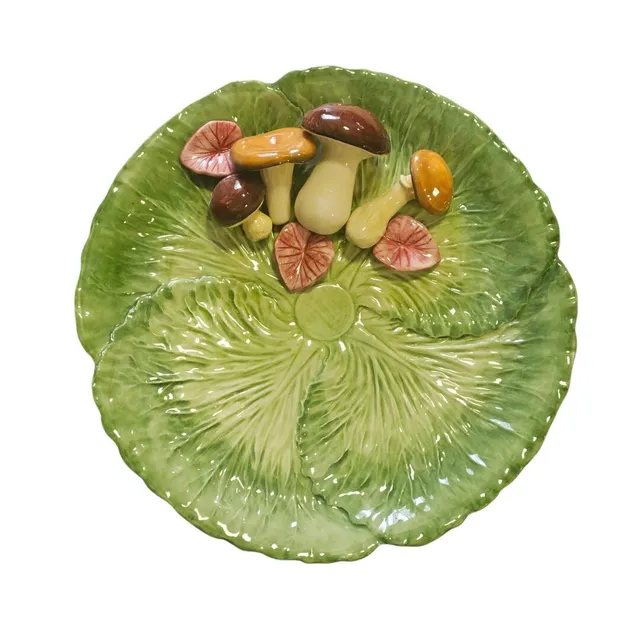 les-ottomans-radicchio-serviertablett-rdg08-keramik-handbemalt image 1