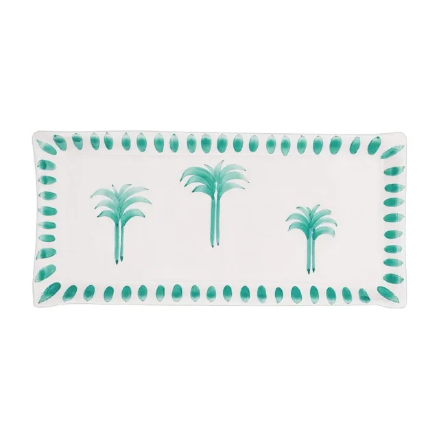 les-ottomans-palms-tpvt03-serviertablett-keramik-gr-n-handbemalt-gro image 1