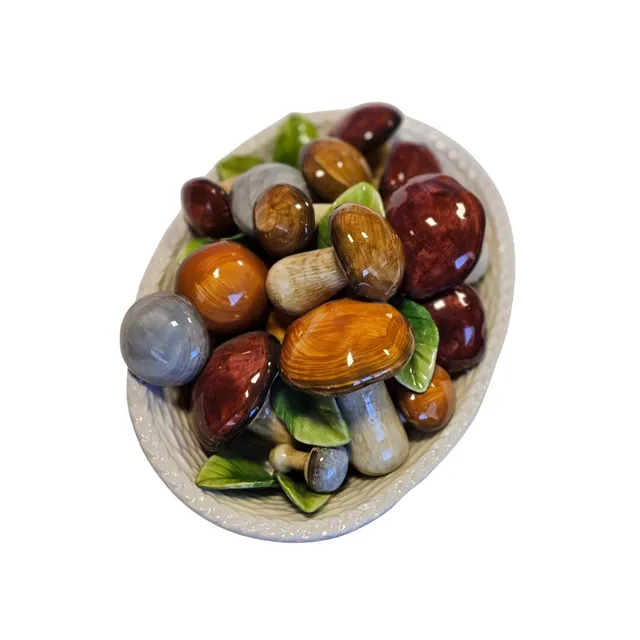 les-ottomans-pilze-tafelaufsatz-keramik-handbemalt image 1