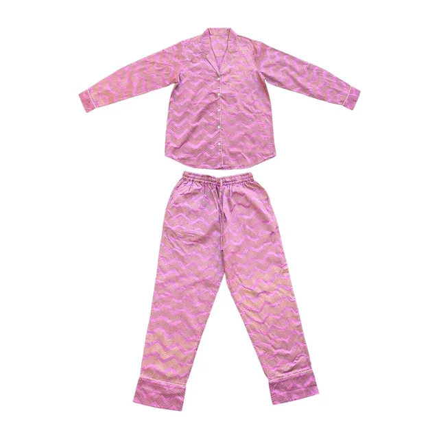 les-ottomans-pj06-pyjama-set-aus-bambus-ikat image 1