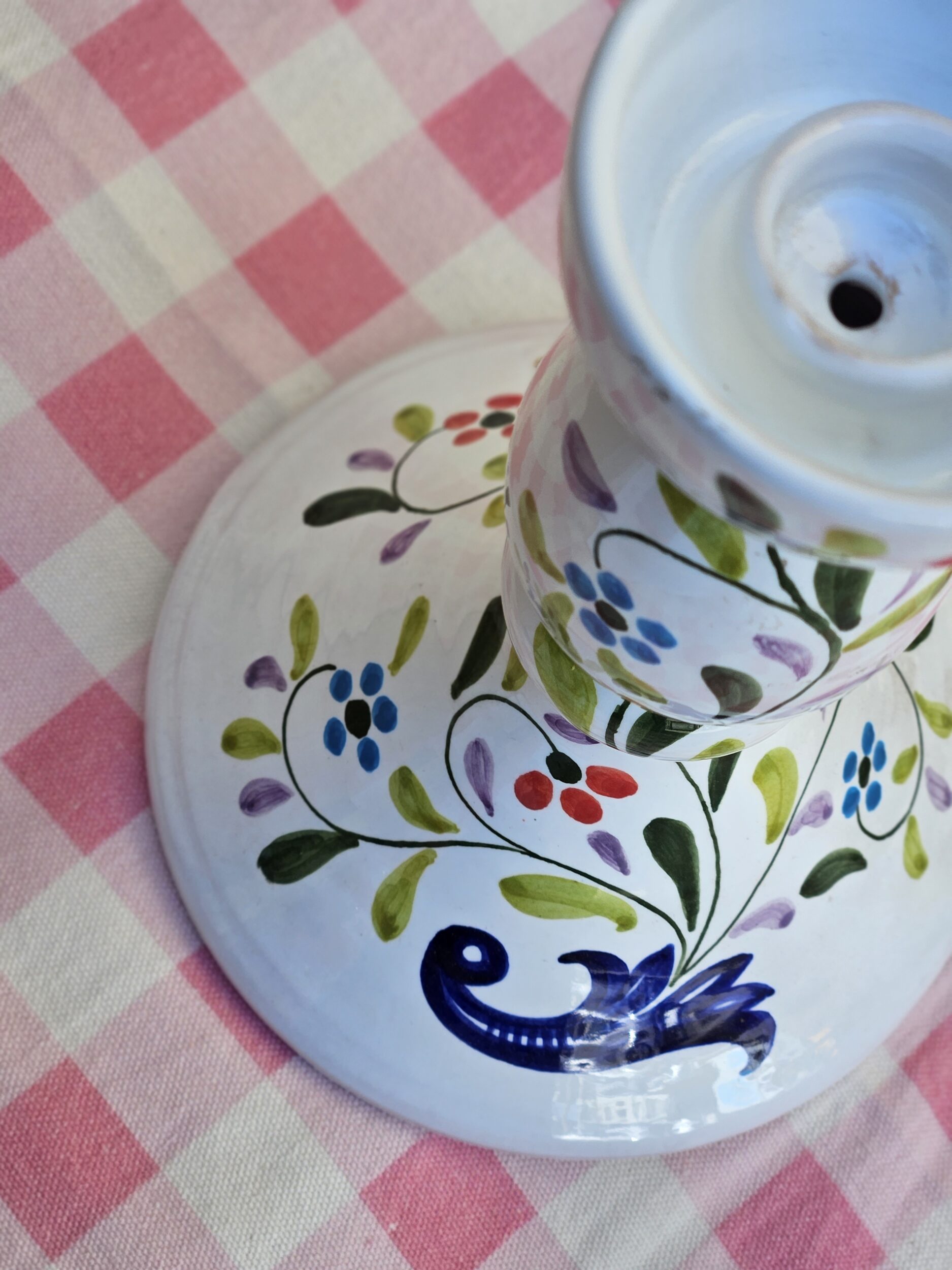 les-ottomans-kerzenhalter-ikat-keramik-handbemalt image 2
