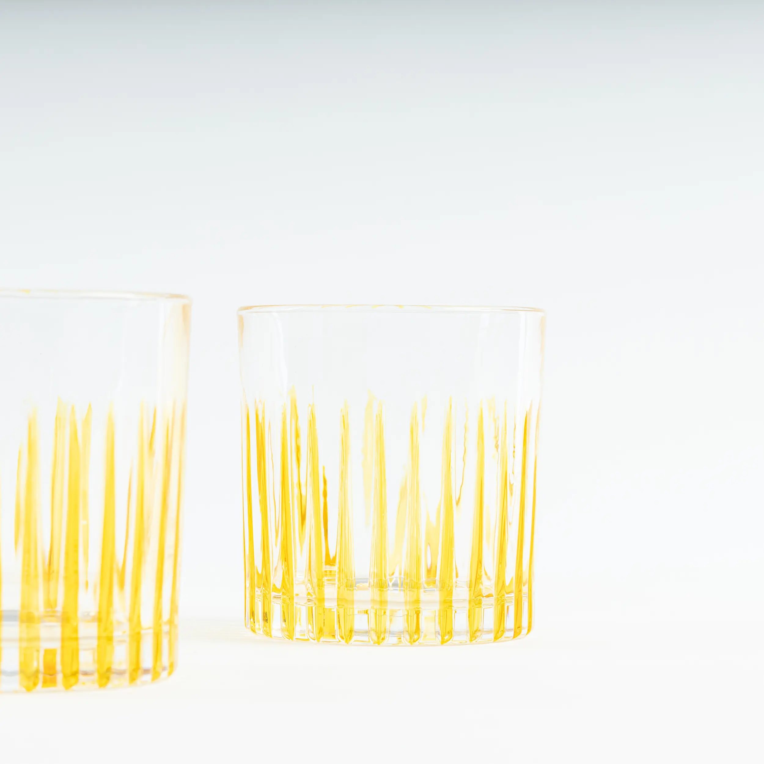 les-ottomans-tumbler-set-4tlg-aus-kristall-handbemalt-gelb-murano image 3