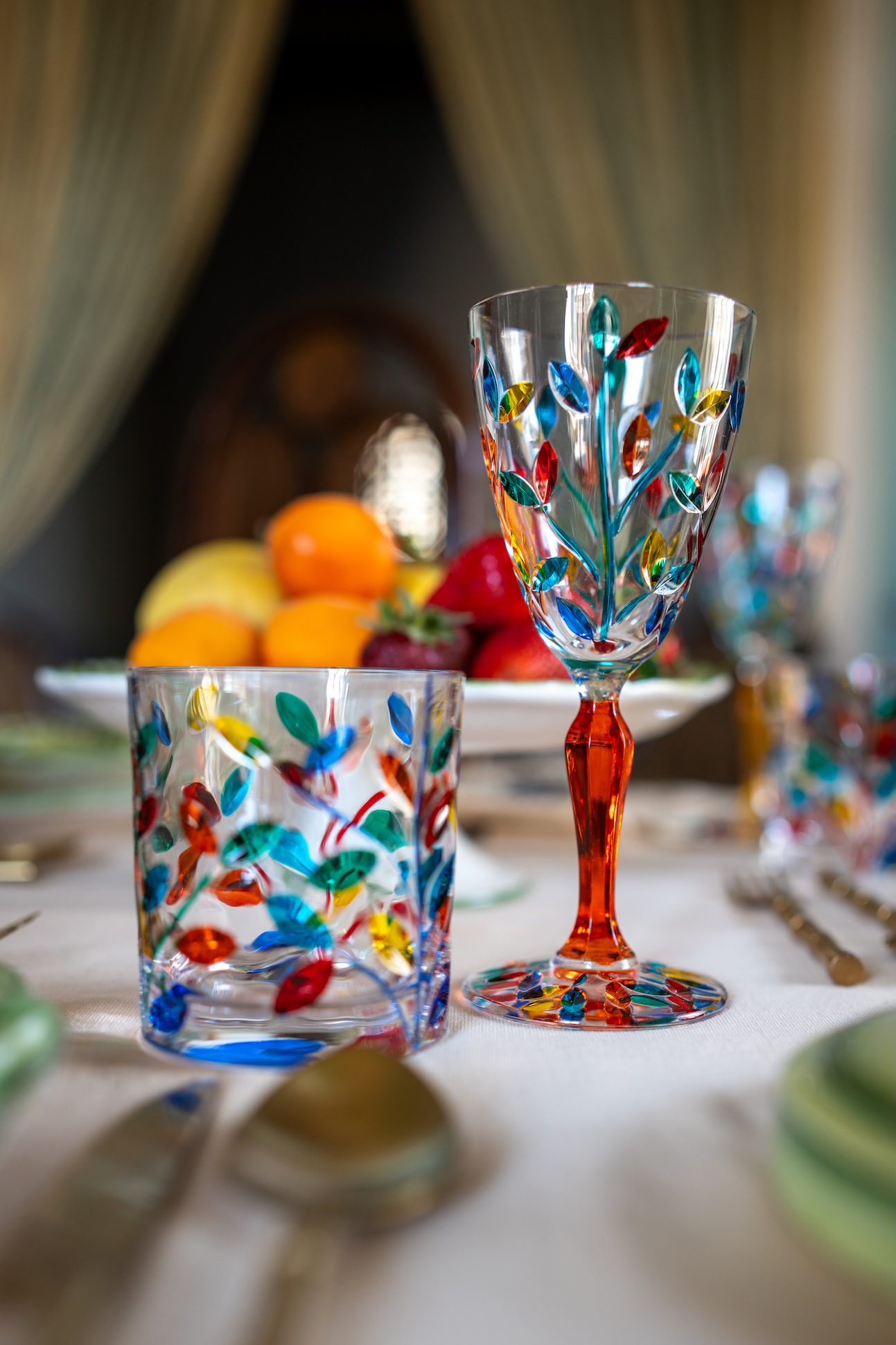les-ottomans-tumbler-set-kristall-mehrfarbig-4-teilig image 2