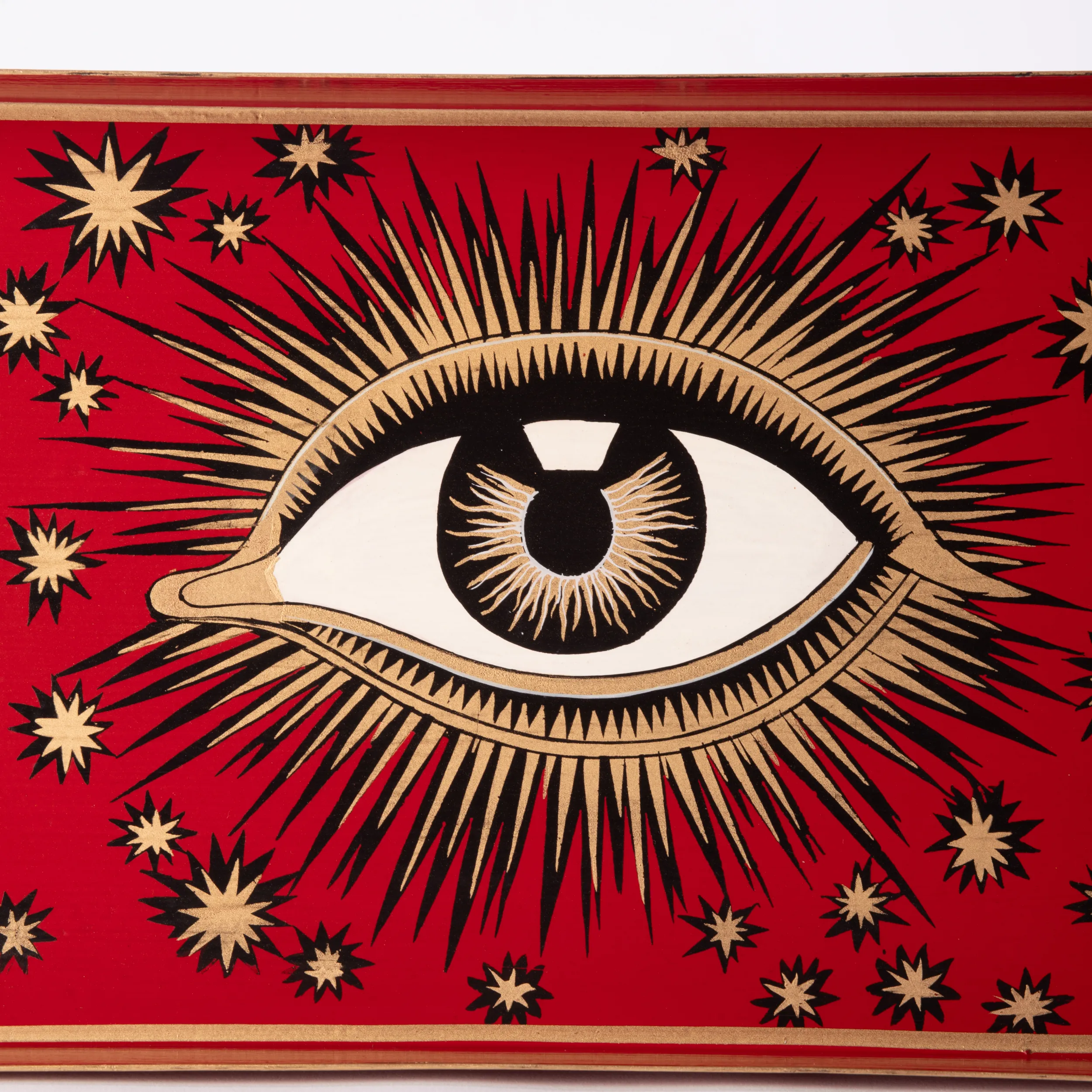 les-ottomans-all-seeing-eye-tablett-aus-eisen-rot-handbemalt image 2
