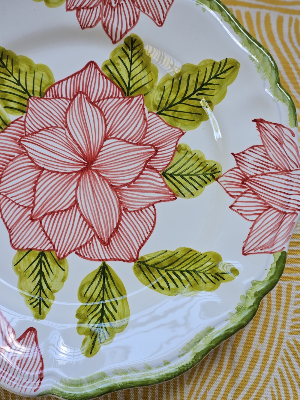 les-ottomans-floreale-piatto-piano-handbemalter-keramikteller image 3