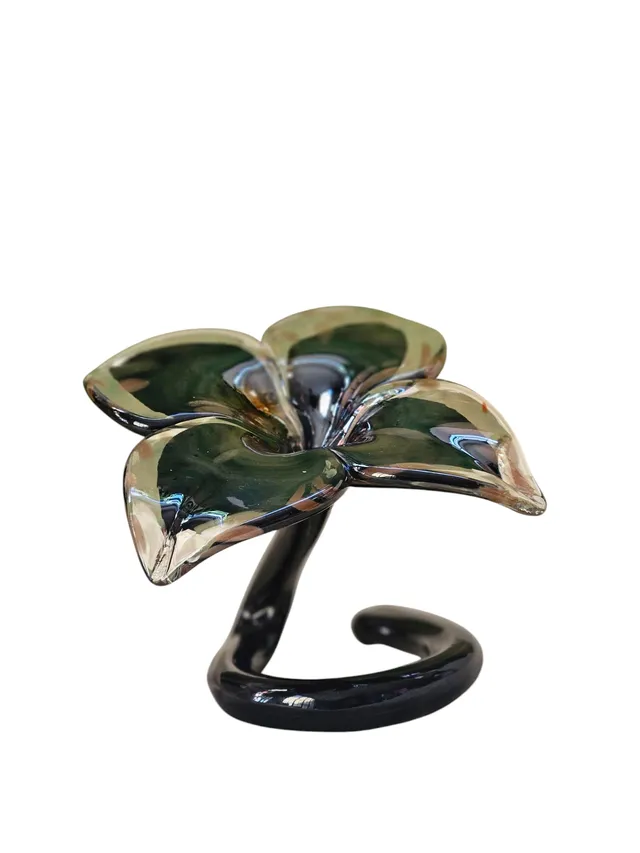les-ottomans-black-lily-deko-objekt-aus-glas image 1